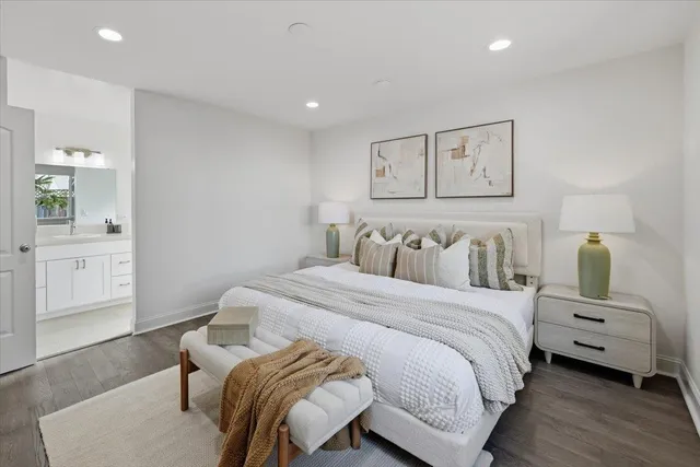 a view of table and chairs