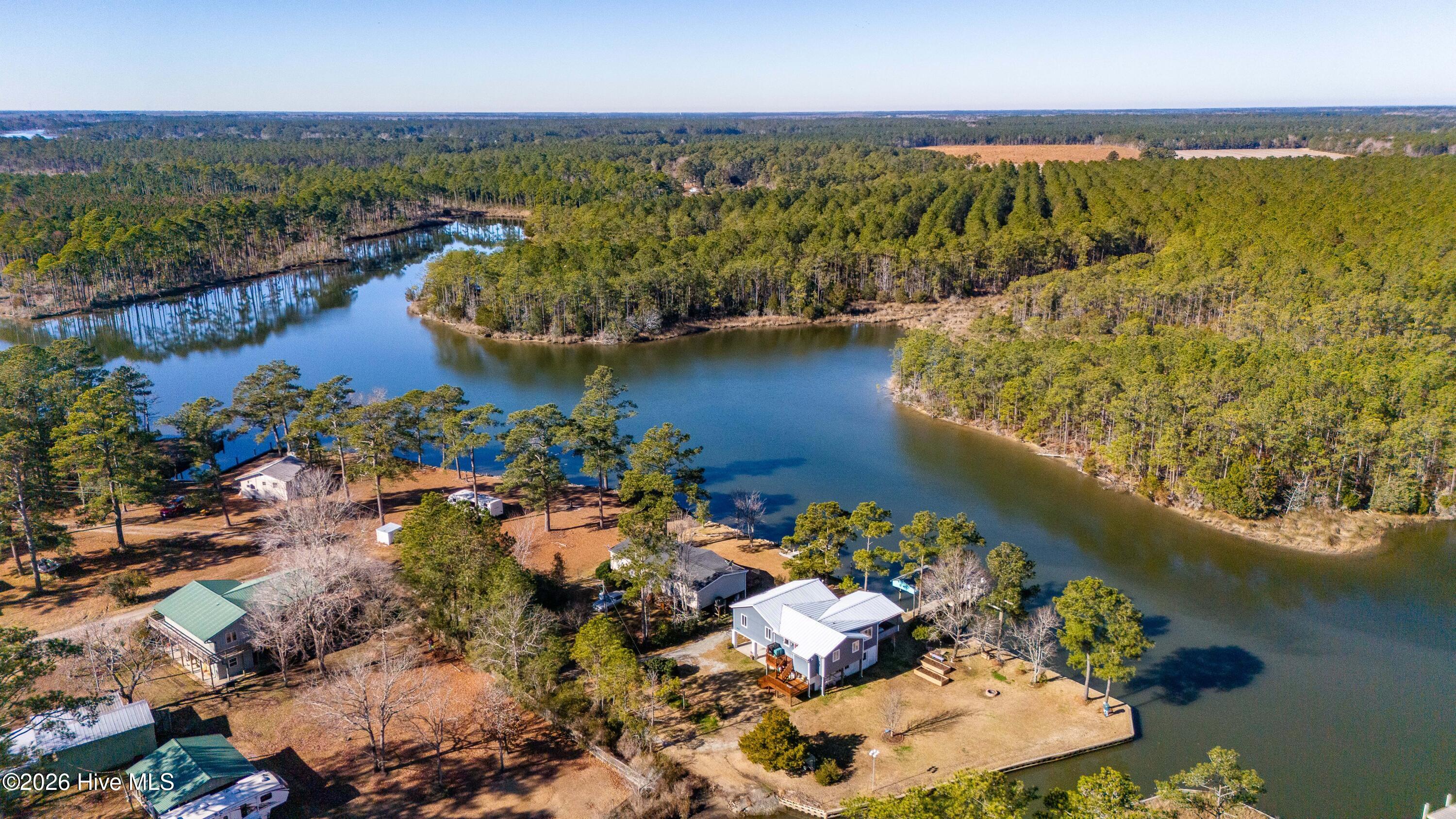39 Croaker Road Merritt, NC 28556 - Photo 39 of 47 039_Aerial Water View