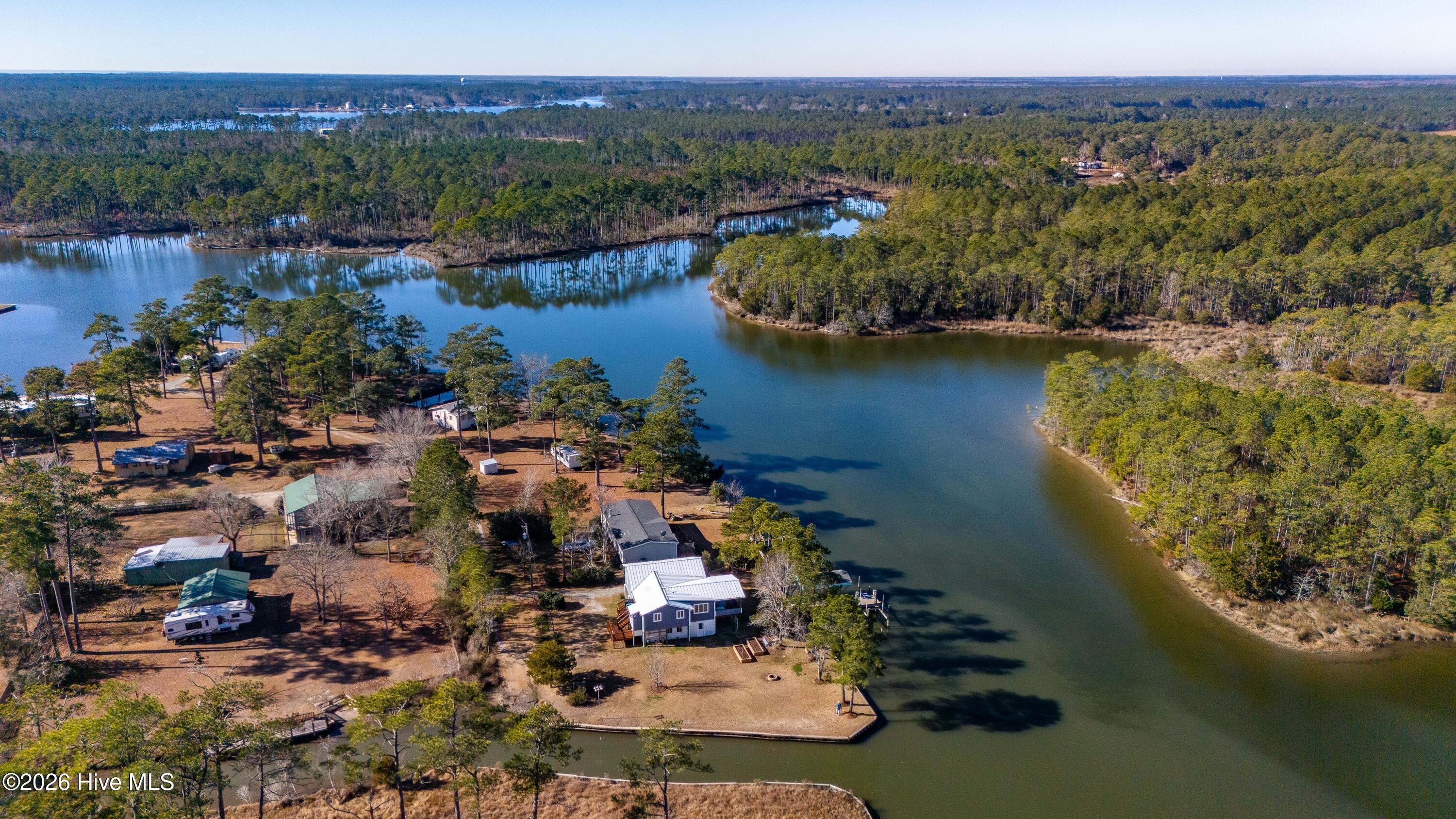 39 Croaker Road Merritt, NC 28556 - Photo 40 of 47 040_Aerial Water View