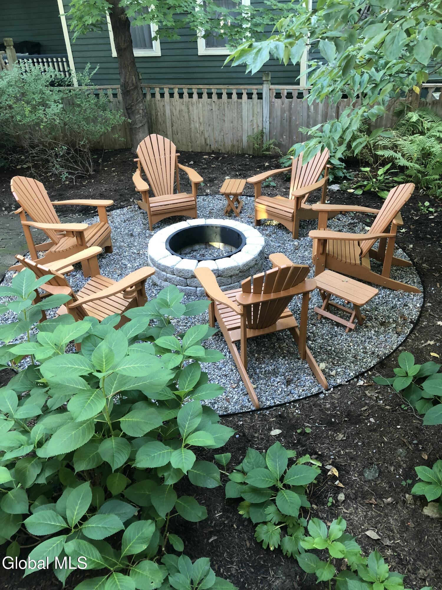 176 Spring Street Saratoga Springs, NY 12866 - Photo 33 of 41 Yard Firepit Closeup