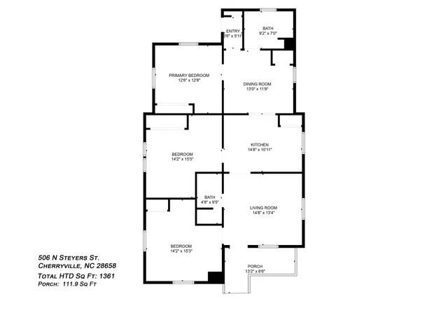 $189,900 | 506 North Styers Street, Cherryville, NC 28021