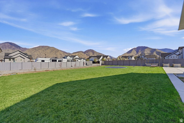 572 West 500th Street North Mapleton, UT 84664 - Photo 40 of 46 Fenced backyard featuring a mountain view and a residential view