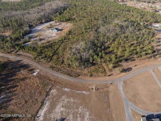 a view of a dry yard