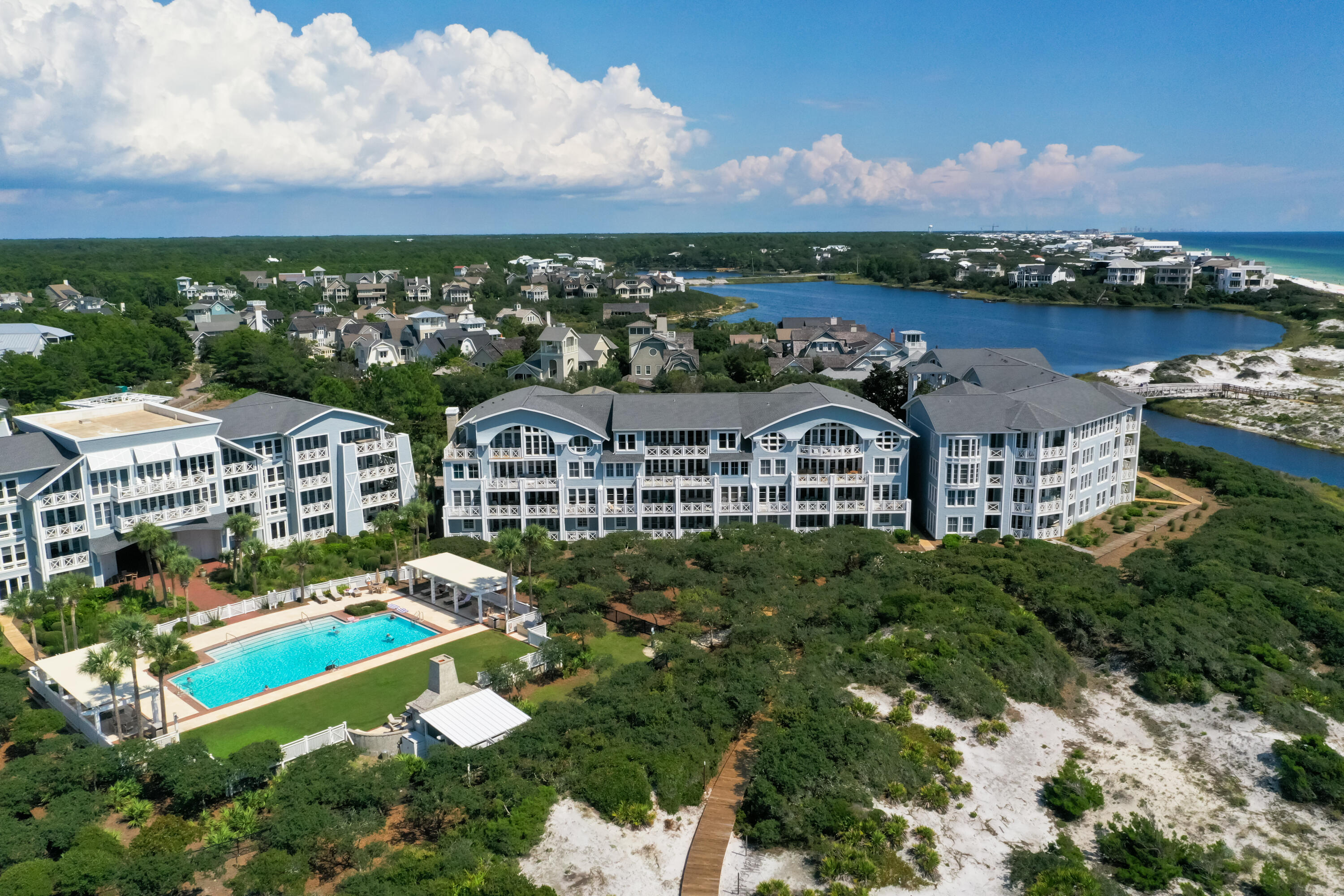 100 Bridge Lane, Unit 110C Inlet Beach, FL 32461 - Photo 49 of 58 100 S Bridge Lane 110C ariel