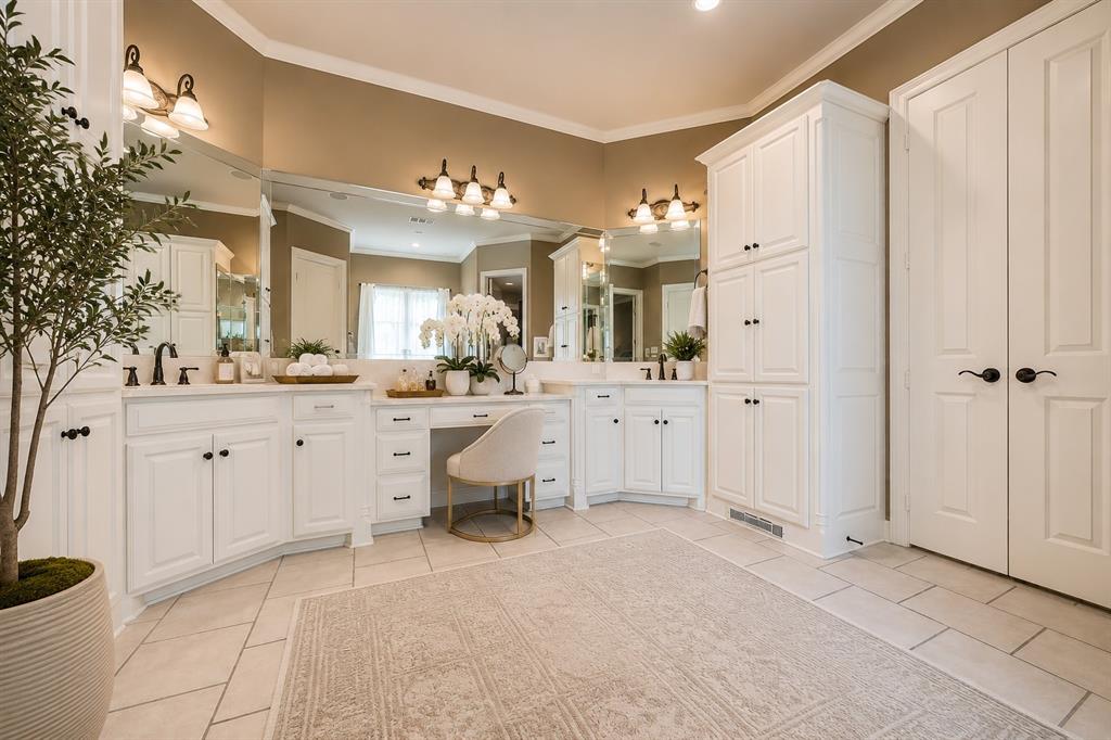2726 Country Club Road Pantego, TX 76013 - Photo 15 of 23 a spacious bathroom with a double vanity sink mirror and