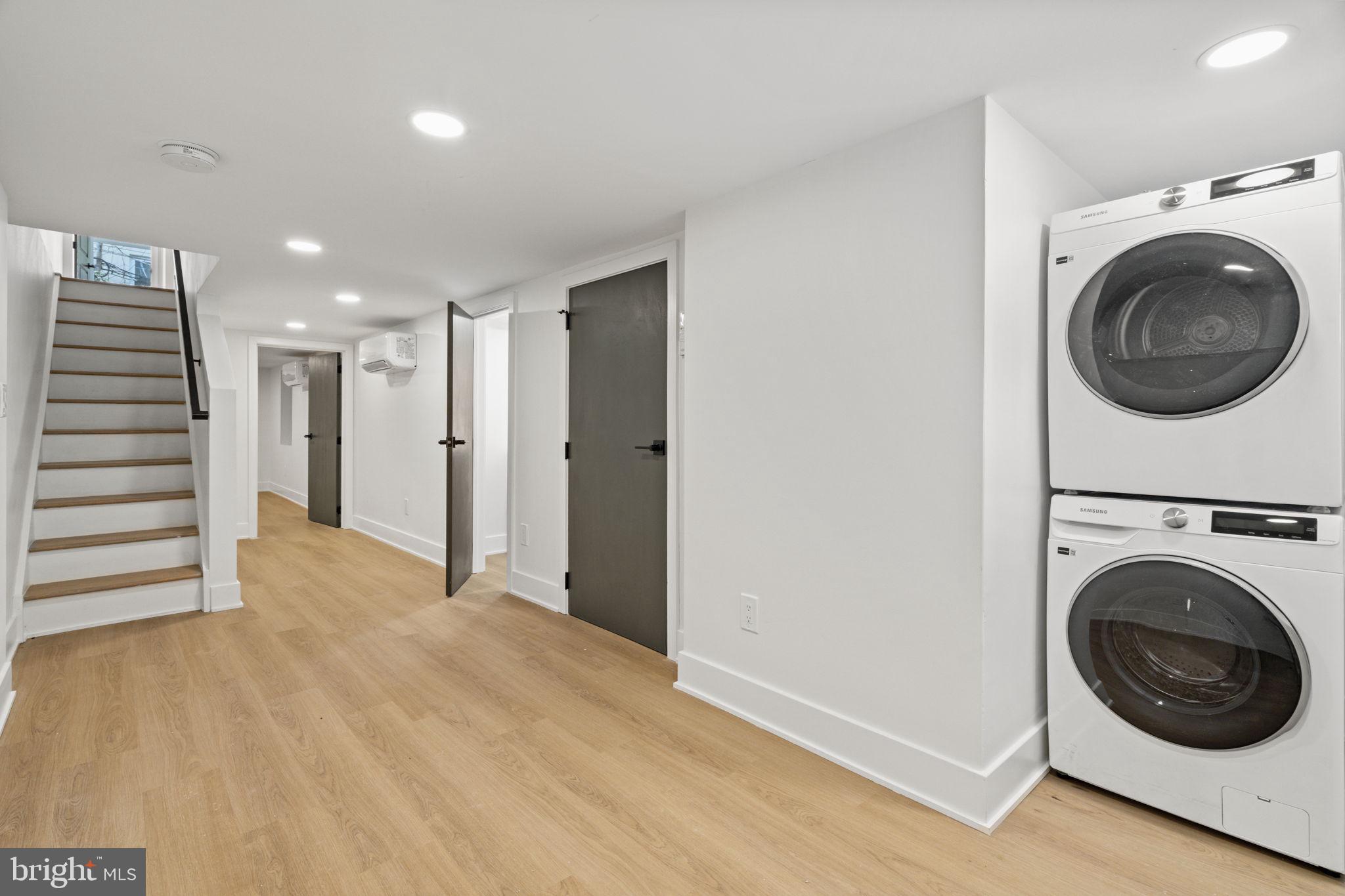 2410 Nicholas Street Philadelphia, PA 19121 - Photo 50 of 55 a view of a hallway with washer and dryer