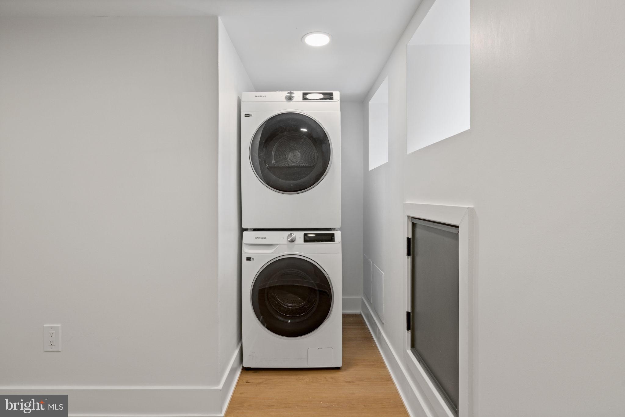 2410 Nicholas Street Philadelphia, PA 19121 - Photo 51 of 55 a view of a hallway with washer and dryer