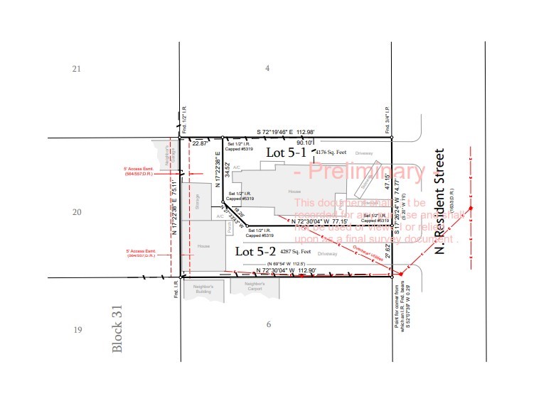 601 North Resident Street Wharton, TX 77488 - Photo 32 of 32 Proposed Division of Properties