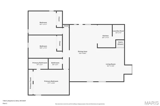 $319,000 | 1106 East Lafayette, Edina, MO 63537