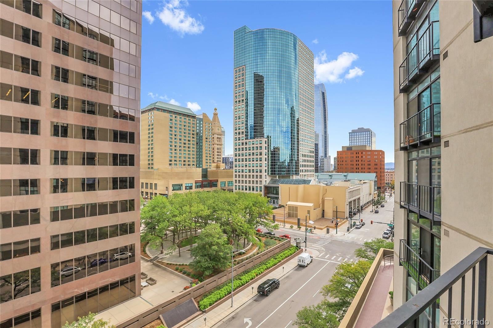 1777 Larimer Street, Unit 807 Denver, CO 80202 - Photo 11 of 25 a view of a city from a balcony