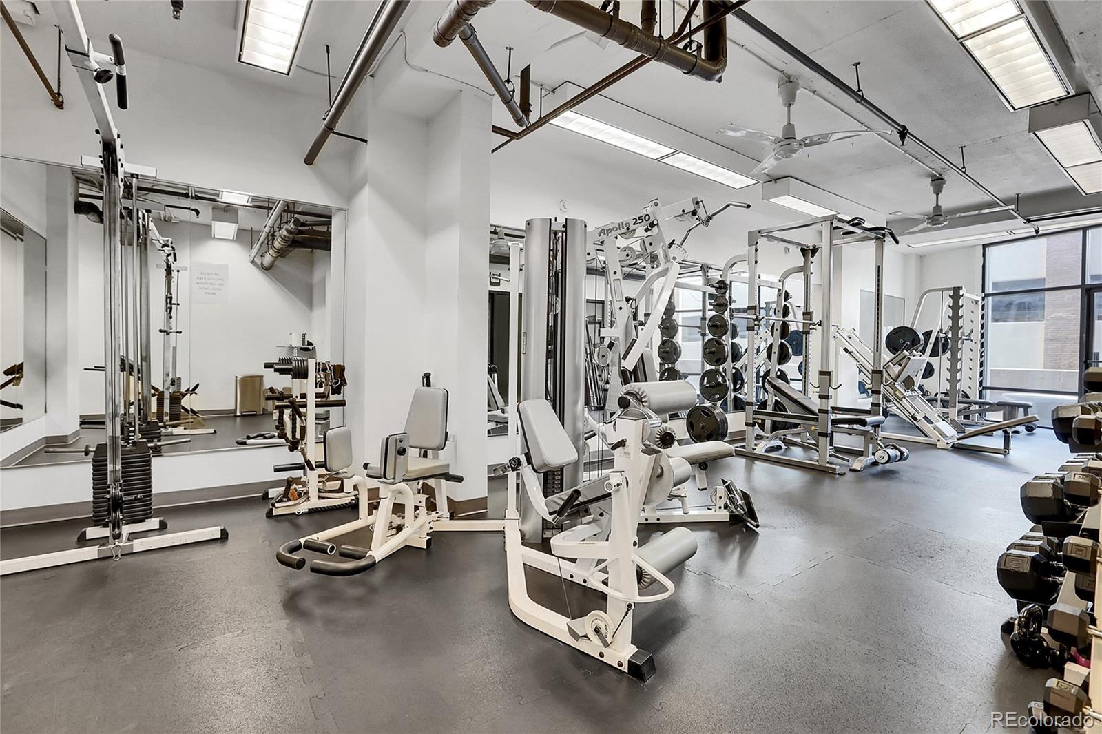 1777 Larimer Street, Unit 807 Denver, CO 80202 - Photo 23 of 25 a view of a room with gym equipment