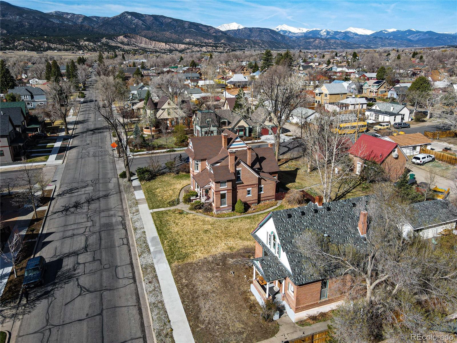 846 F Street Salida, CO 81201 - Photo 42 of 43 an aerial view of a house with a yard
