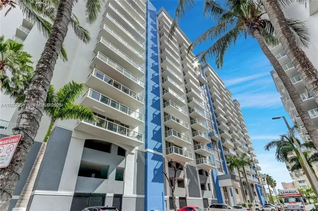 a front view of a building