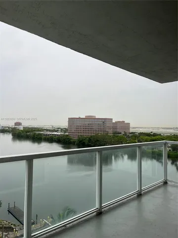 a view of city from balcony