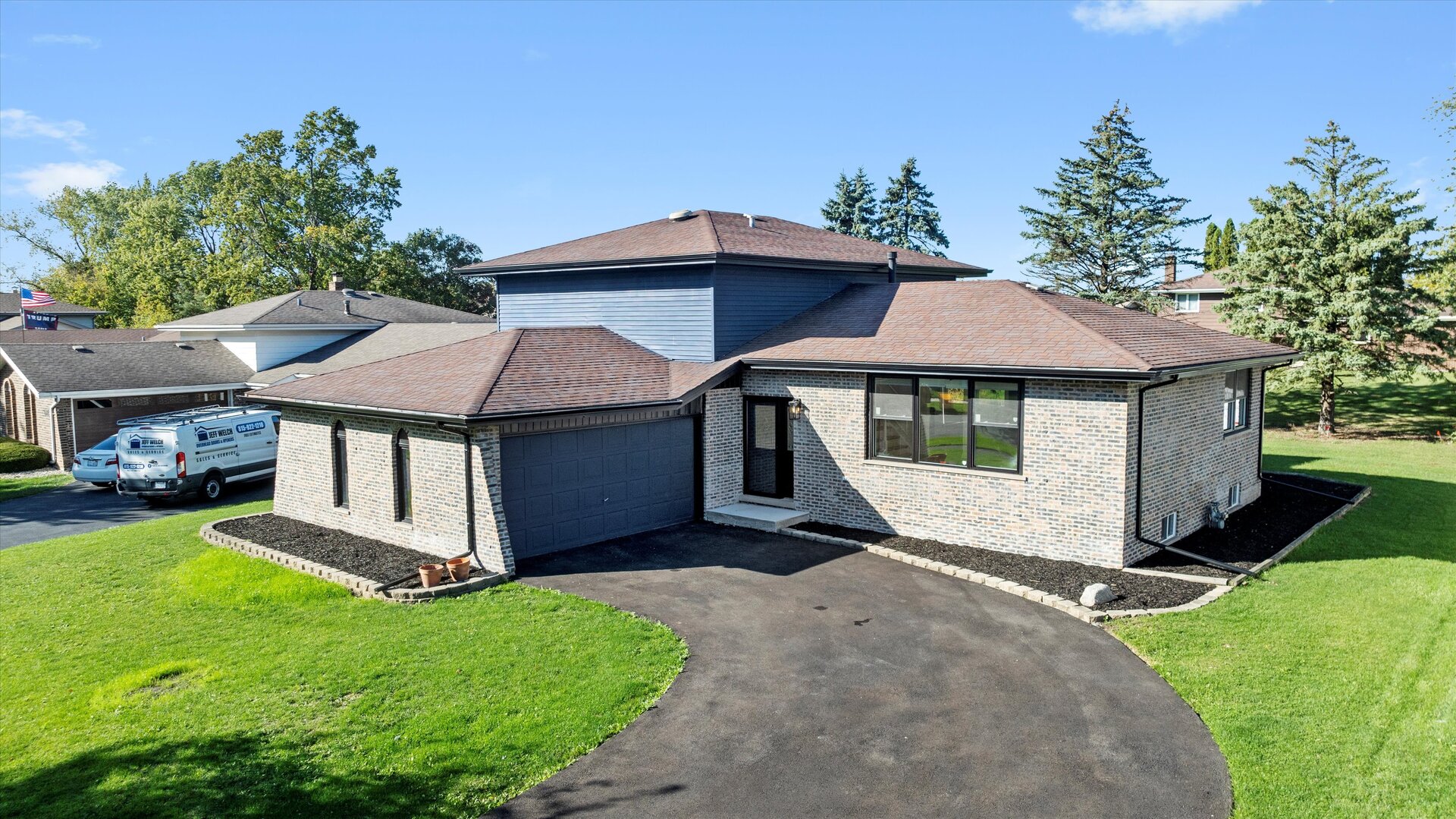 513 Chestnut Lane Beecher, IL 60401 - Photo 1 of 38 a white house covered with tall trees
