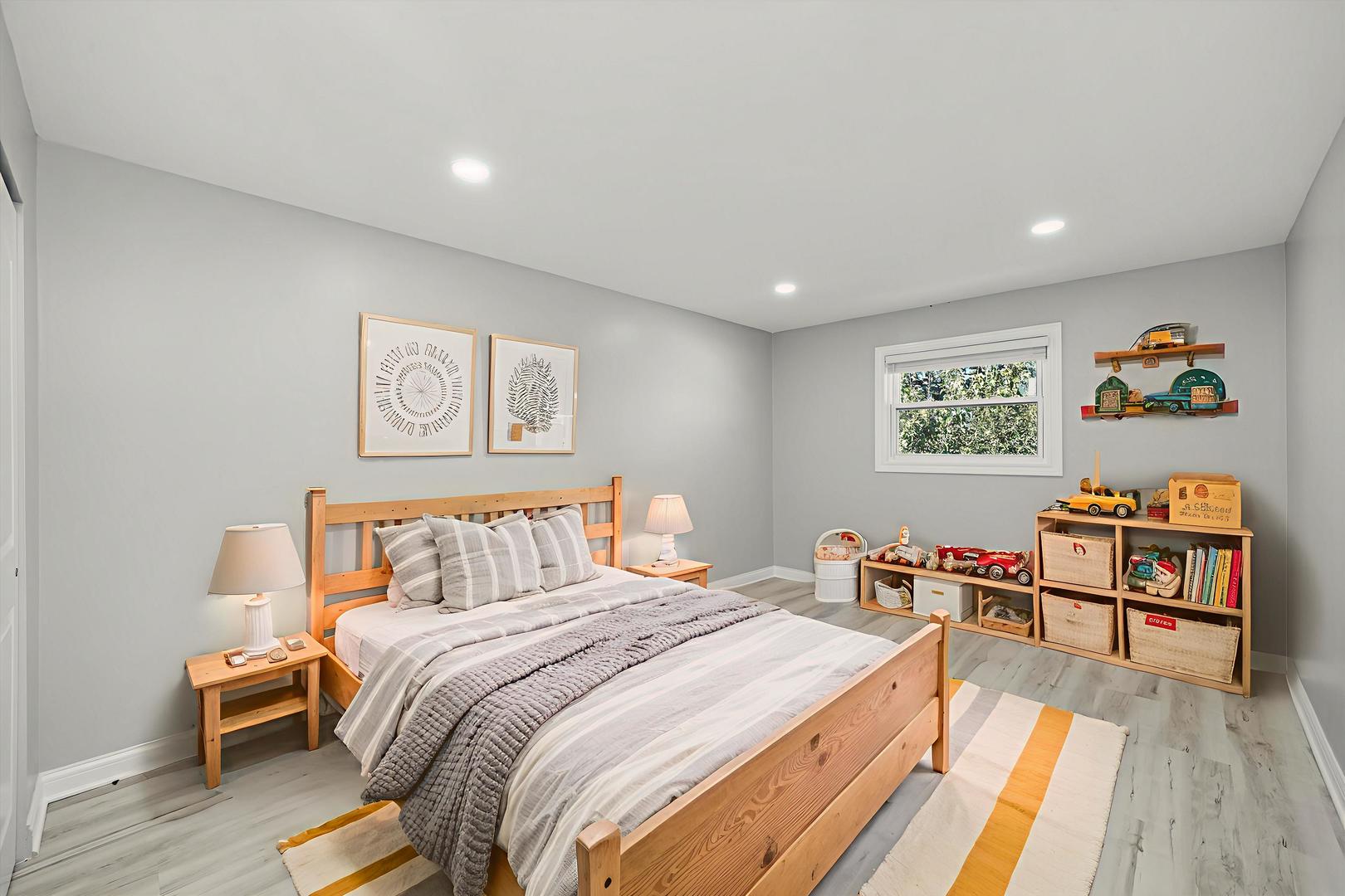 513 Chestnut Lane Beecher, IL 60401 - Photo 25 of 38 a bedroom with a bed and a book shelf