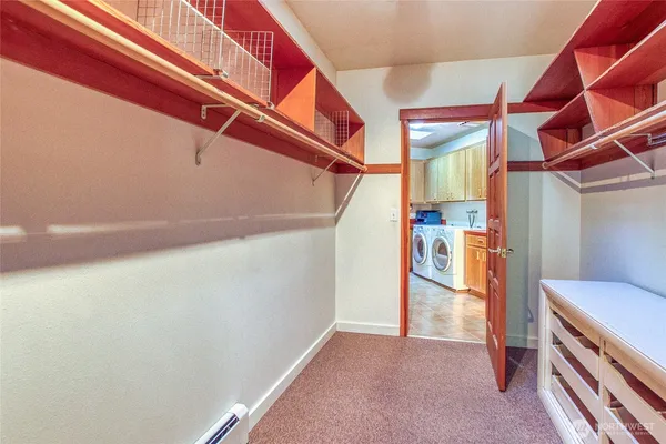 a view of storage and utility room