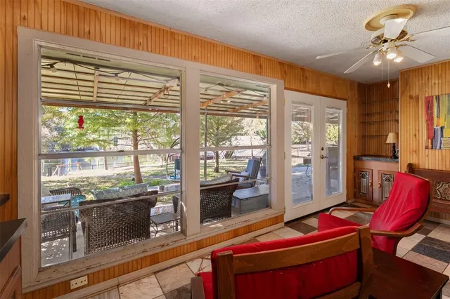 a room with furniture and window