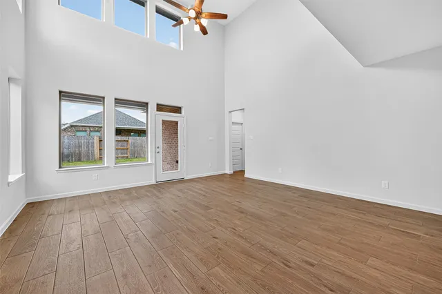 wooden floor in an empty room