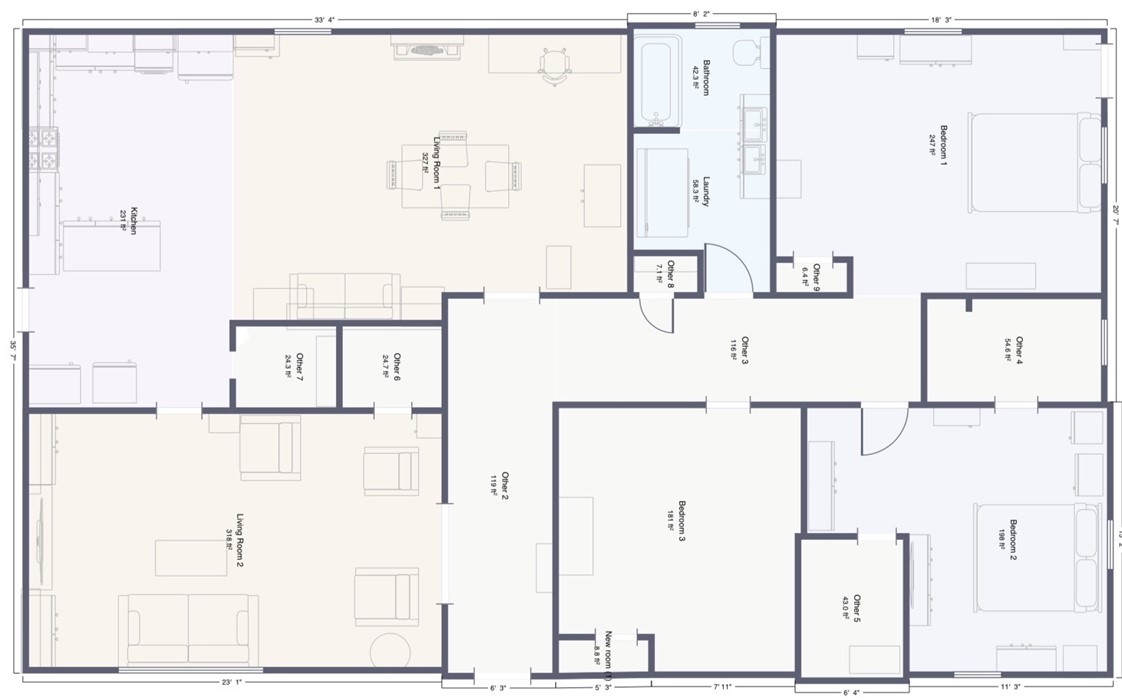 101 Due West Road Belton, SC 29627 - Photo 22 of 22 Explore the functional layout of this residence through a detailed floor plan, highlighting versatile living spaces.