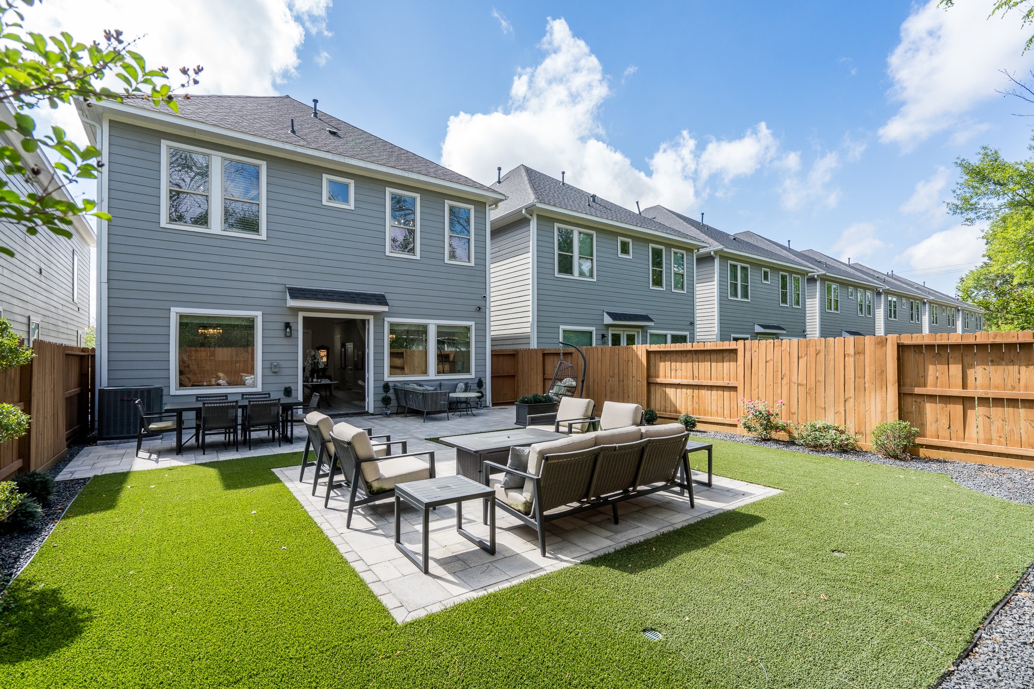 4926 Wunder Way Houston, TX 77069 - Photo 31 of 39 a view of backyard of house with seating space