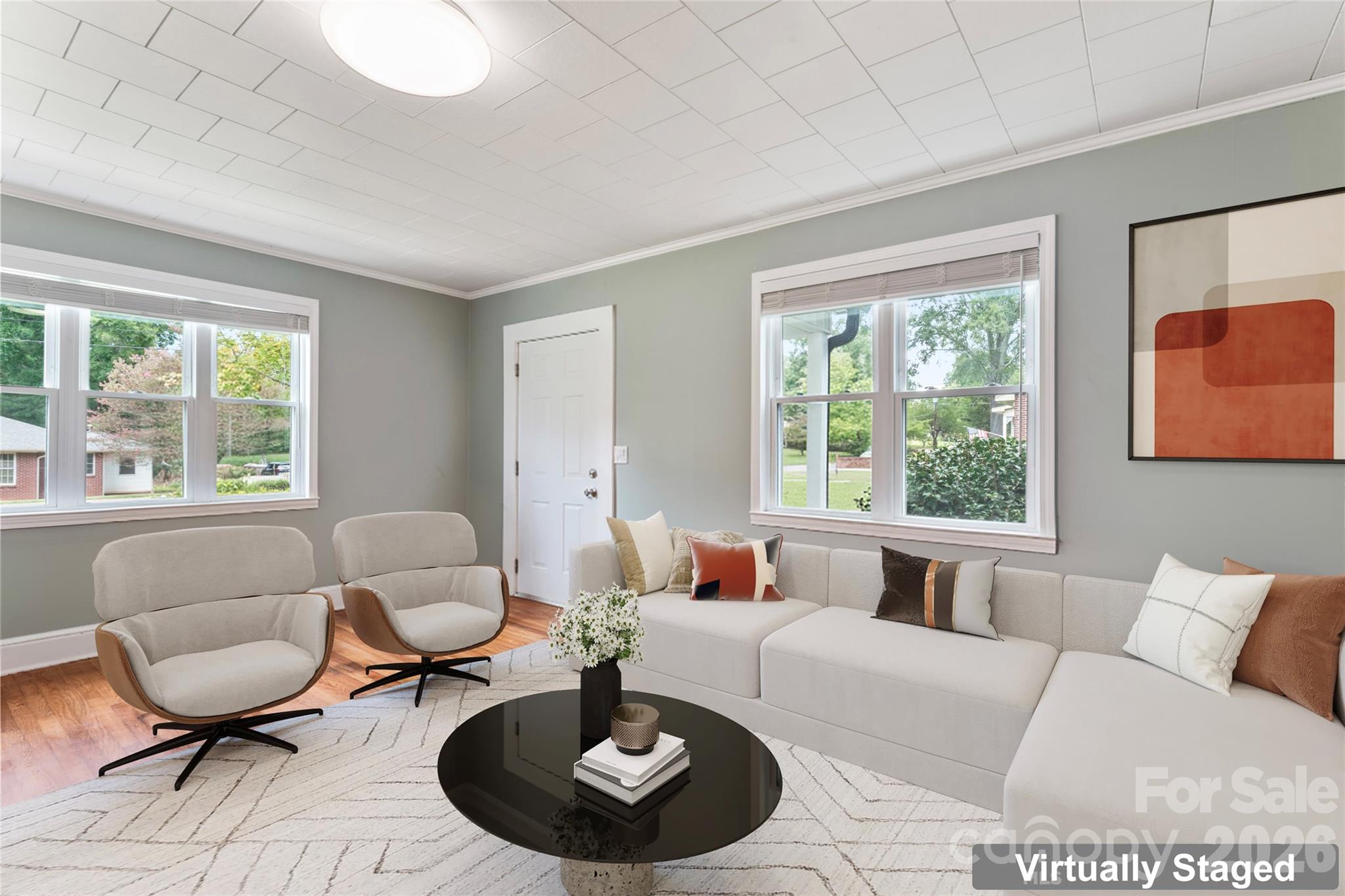 223 Wiley Avenue York, SC 29745 - Photo 5 of 40 a living room with furniture and a large window