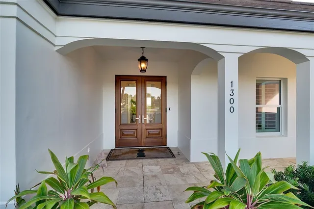 a view of front door