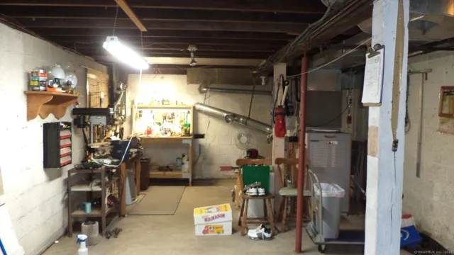 a view of storage and utility room