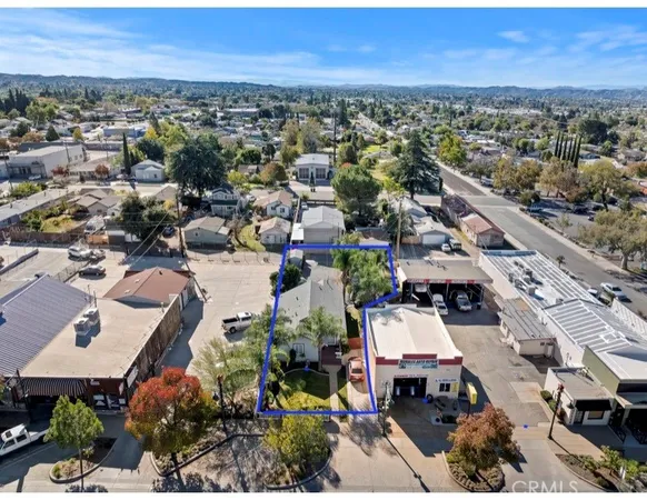 an aerial view of a city with lots of residential buildings
