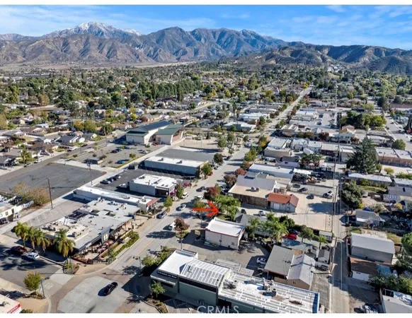 an aerial view of a city with lots of residential buildings