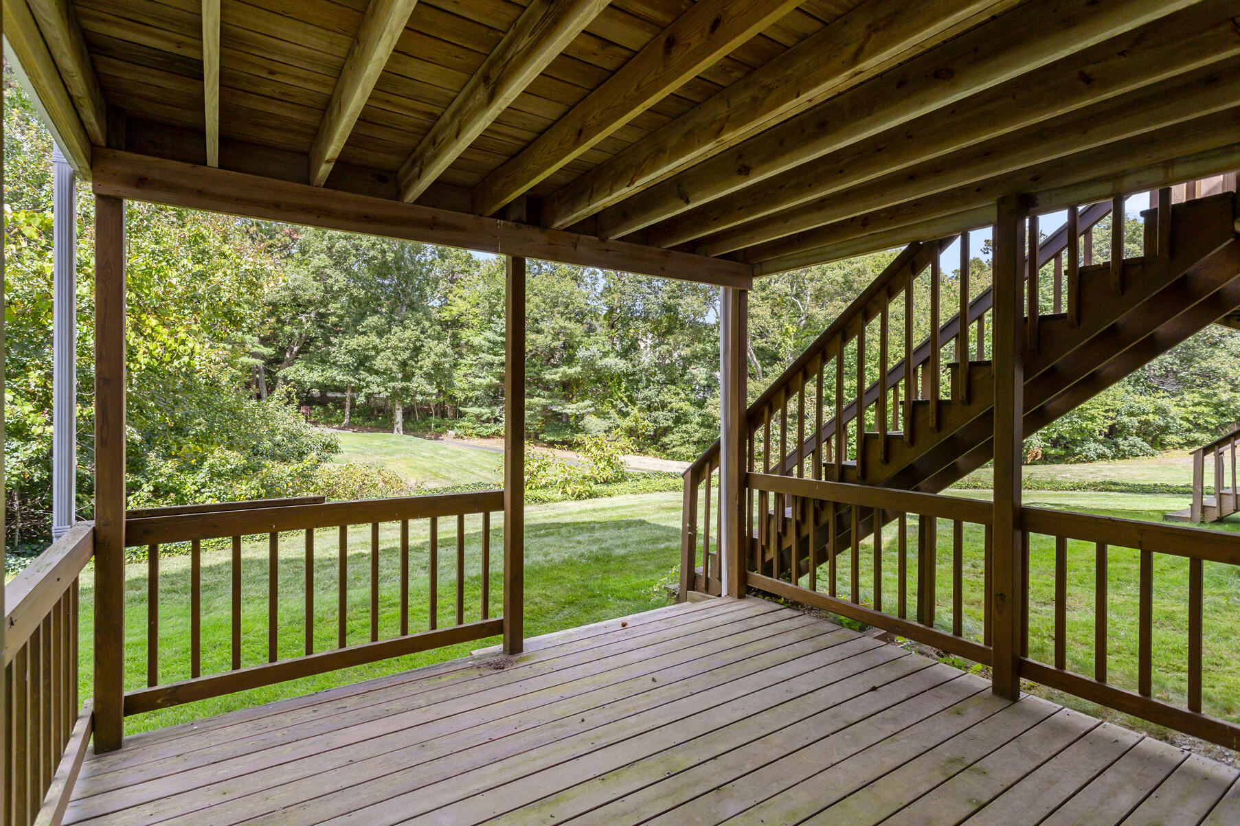8 Chippers Lane Mashpee, MA 02649 - Photo 23 of 36 a view of wooden deck with wooden floor