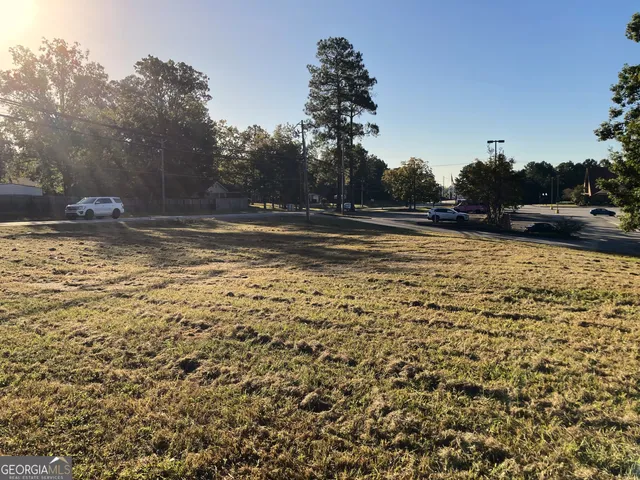 a view of a swimming pool with an outdoor space