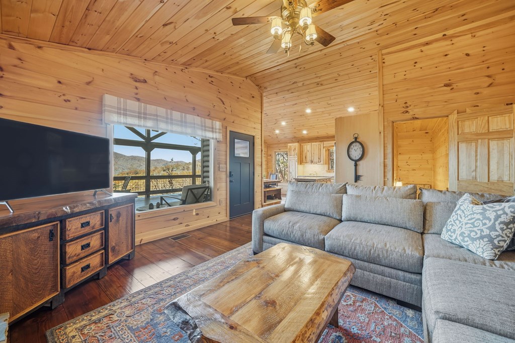 478 Cohutta Mountain Road Blue Ridge, GA 30513 - Photo 14 of 47 a living room with furniture and a flat screen tv