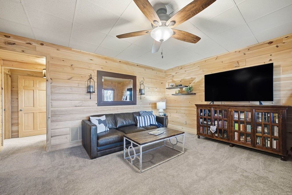 478 Cohutta Mountain Road Blue Ridge, GA 30513 - Photo 20 of 47 a living room with furniture and a flat screen tv