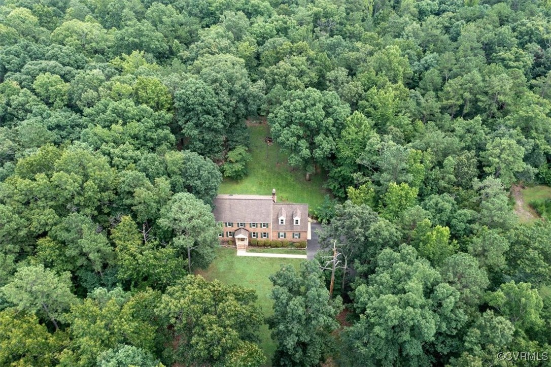 13241 Bailey Bridge Road Midlothian, VA 23112 - Photo 44 of 50 an aerial view of a house with a yard