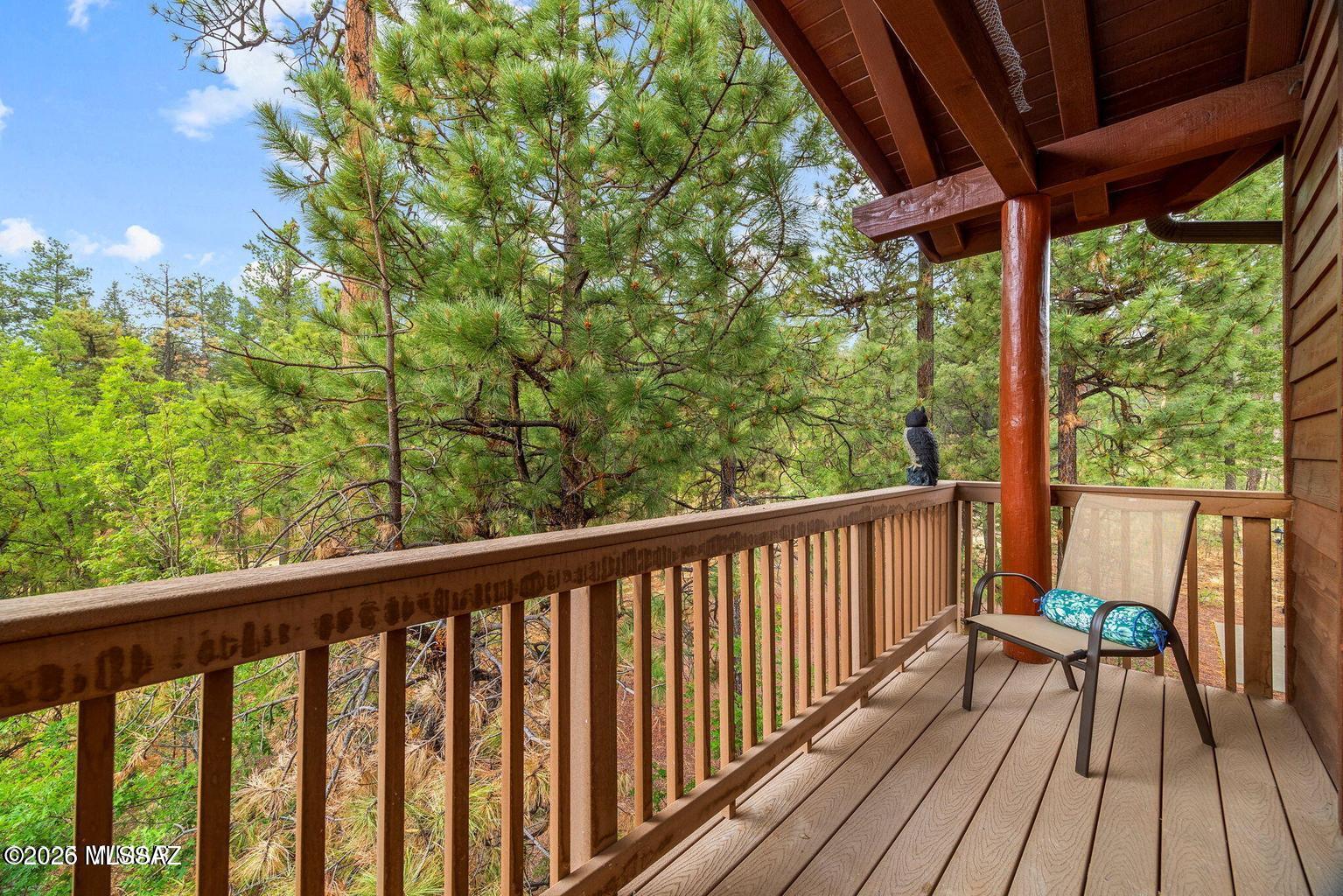 17 2195 Alpine, AZ 85920 - Photo 27 of 48 a view of balcony with wooden floor
