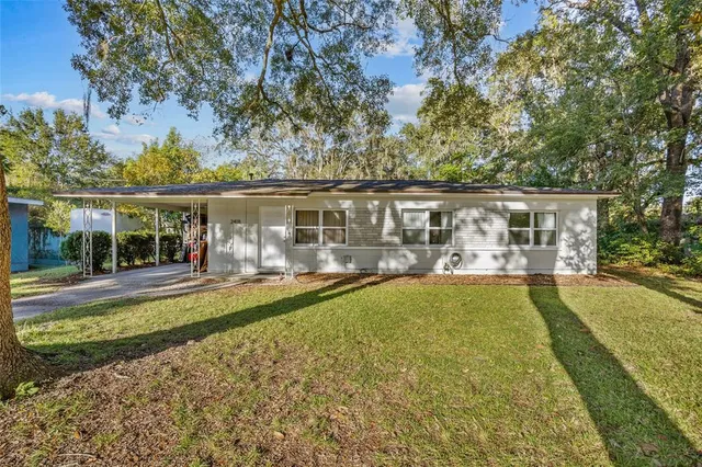 front view of a house with swimming pool