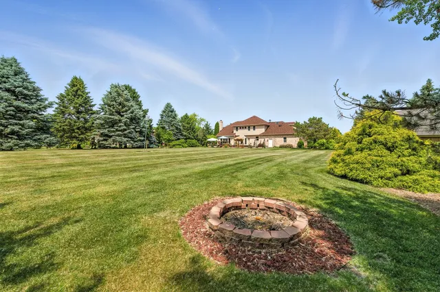 a view of outdoor space with garden