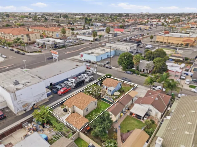 an aerial view of a city