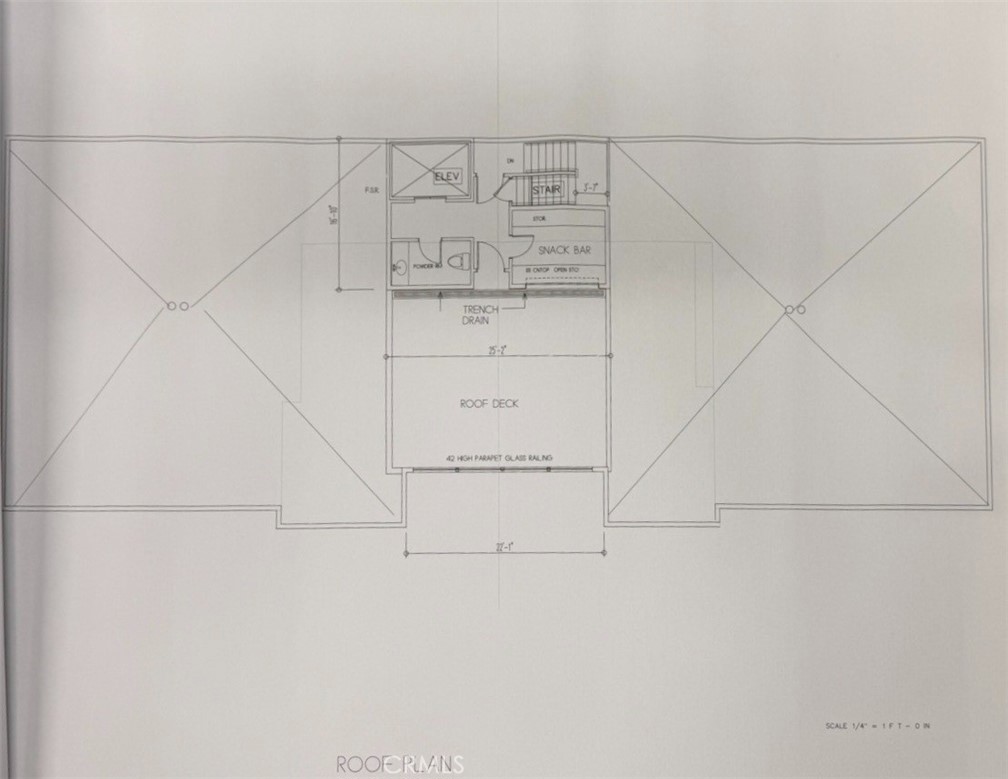 13942 Locust Street Westminster, CA 92683 - Photo 31 of 45 Roof plan depicting potential rooftop layout and usable outdoor space (conceptual, unapproved).