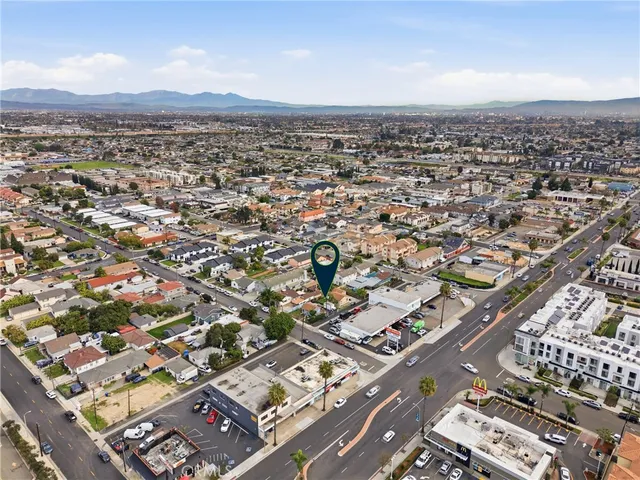 an aerial view of a city