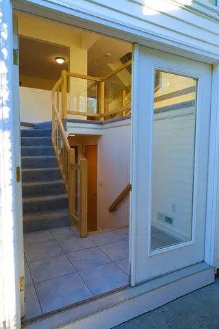 a view of a entryway door of the house