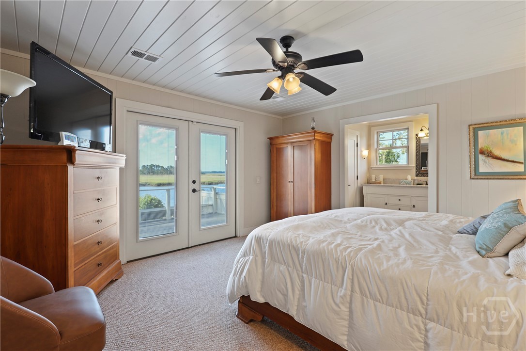 189 East 1st Street Midway, GA 31320 - Photo 30 of 50 Second Main floor master suite with access to private deck overlooking the River