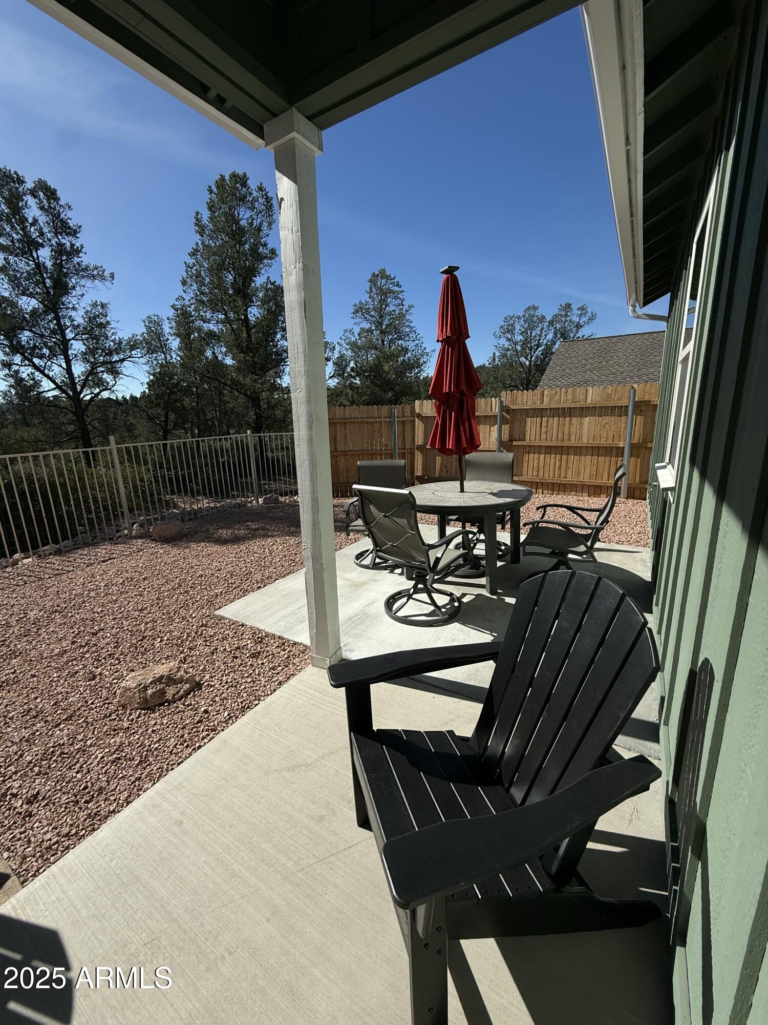 2007 East Rainbow Trail Payson, AZ 85541 - Photo 23 of 27 a view of balcony with two chairs and a table