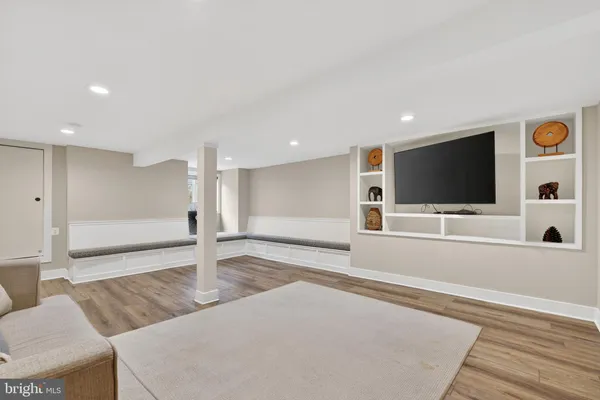 a view of a livingroom with a flat screen tv