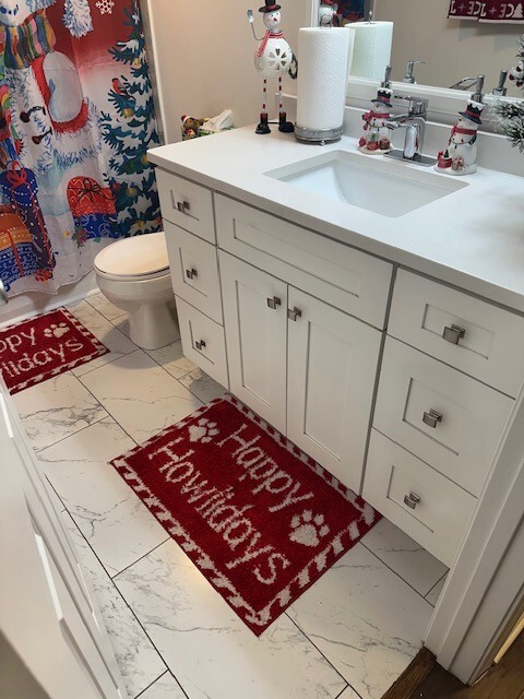 3341 West 184th Street, Unit 1B Homewood, IL 60430 - Photo 12 of 32 a bathroom with a sink and toilet