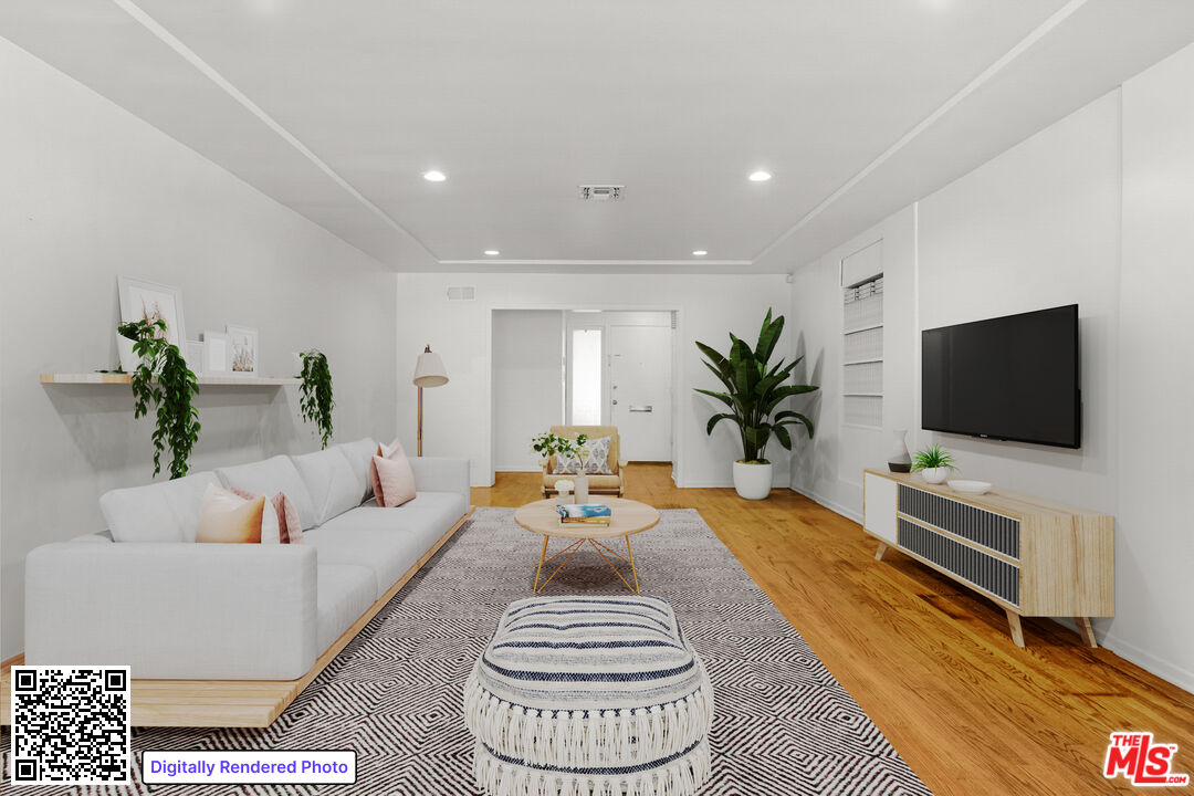 1617 Reeves Street Los Angeles, CA 90035 - Photo 7 of 55 a living room with furniture and a flat screen tv