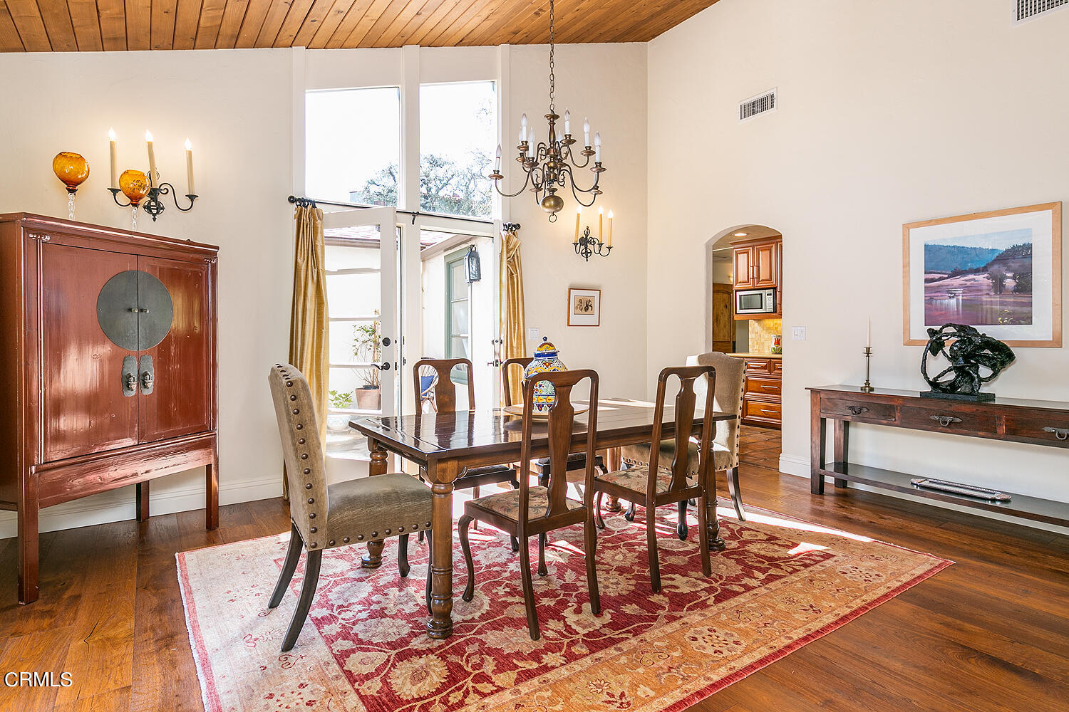 625 Burleigh Drive Pasadena, CA 91105 - Photo 11 of 43 a view of a dining room with furniture window and wooden floor