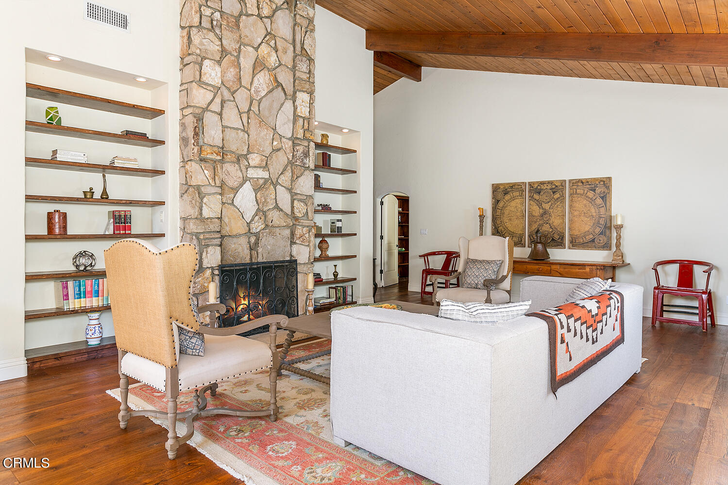 625 Burleigh Drive Pasadena, CA 91105 - Photo 9 of 43 a view of a livingroom with furniture and a fireplace
