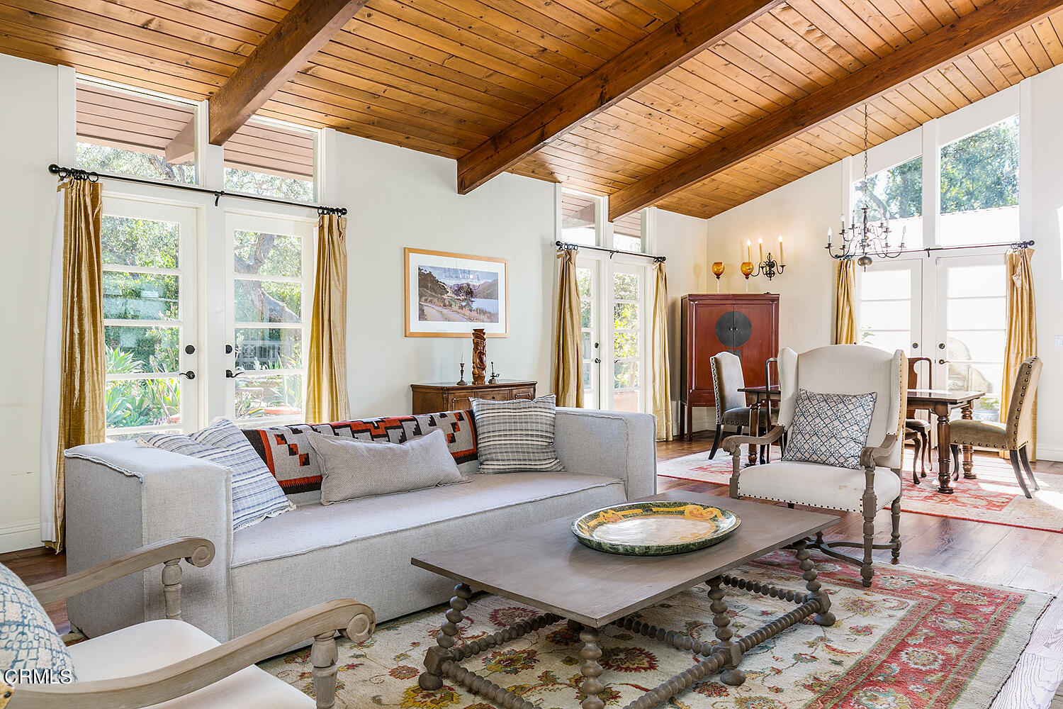 625 Burleigh Drive Pasadena, CA 91105 - Photo 10 of 43 a living room with furniture and a large window